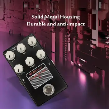 1 шт. Металлическая Аудио Гитарная Педаль эффектов, Процессор, Имитация классического уровня, Голосовой динамик X9C7 - Изображение 2  