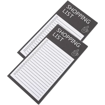 2 Книги Портативный Холодильник Блокнот для планирования покупок Блокноты для заметок Липкий список дел Бумага для блокнота - Изображение 2  