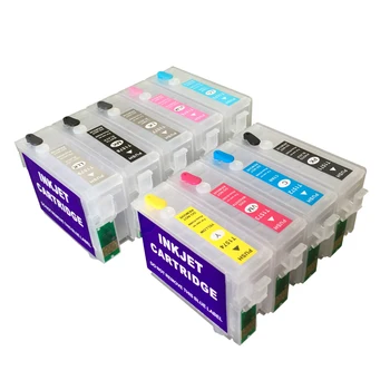 9 шт. для Epson P600 surecolor P600 многоразовые картриджи с чипами автоматического сброса T7601 - Изображение 1  