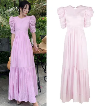 Весенне-летнее подиумное платье с открытой спиной, длинные вечерние платья для ужина, Дизайнерские платья Princess Elbise Lady Cottagecore - Изображение 1  