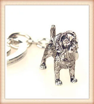 оптовая продажа Брелок для ключей с животными, милый брелок для собак породы Бигль, маленькое Милое кольцо для ключей для домашних животных, Посеребренный подарок на день рождения 12 шт./лот - Изображение 2  